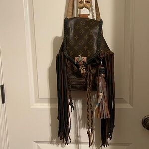 Louis Vuitton Brown and Tan Backpack with Western Influence⚡️⚡️⚡️⚡️